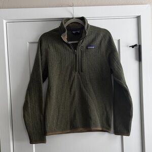 Patagonia Forest Green Half-Zip Fleece